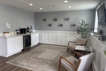 Complimentary coffee bar