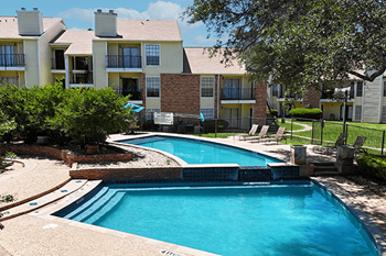 Shimmering swimming pool