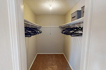 Spacious walk in closet