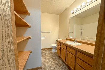 Spacious bathrooms