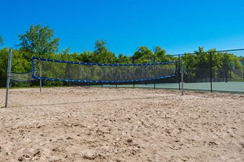 Sand volleyball court