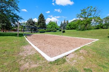 Sand volleyball court