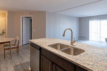 Granite in kitchen and bathrooms