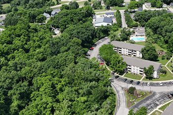 Park-like setting with wooded views and rolling hills