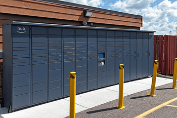 Amazon hub for 24/7 package receiving