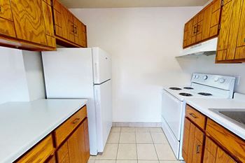 Charming oak cabinets