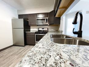 Grand Rapids apartment for rent - hully equipped kitchen with granite coutnertops at huntington glen