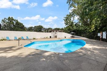 Sparkling outdoor pool