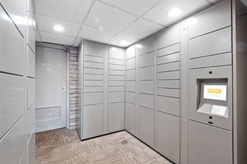 Parcel pending package lockers