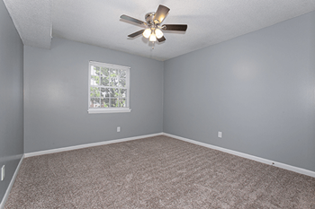Ceiling fans in bedrooms and dining rooms
