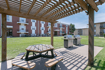Picnic area with grills