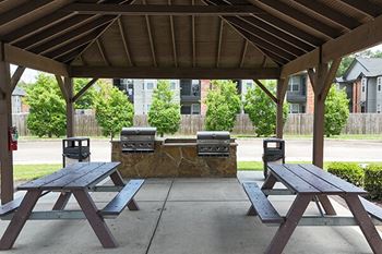 Bbq veranda with stainless steel grills