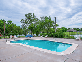 Wichita apartment for rent - pool at MacArthur's Lake Apartments