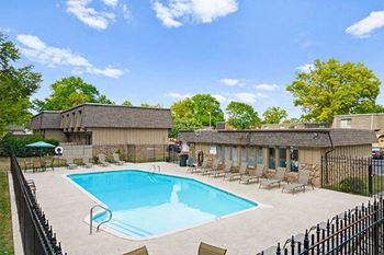 Two swimming pools with large sundecks