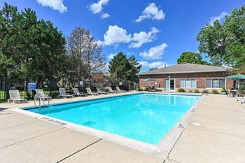 Shimmering swimming pool