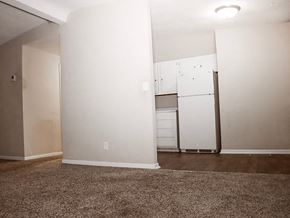 Terre Haute apartment for rent - connected living and kitchen area at northwind apartments