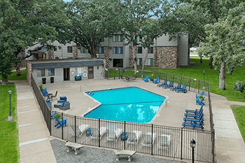 Resort-style swimming pool
