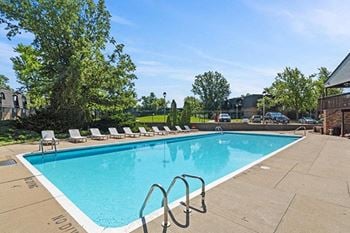 Swimming pool and baby pool with sundeck