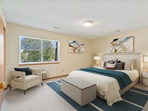 Cedar Rapids apartment for rent - a bedroom with carpeting