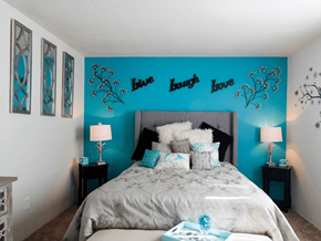 Florissant townhouse for rent - bedroom at River Chase Apartments