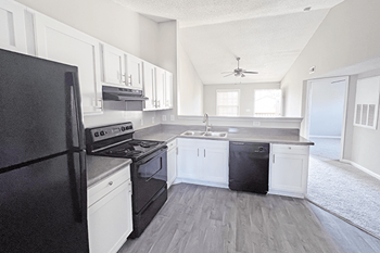 Upgraded plank wood flooring