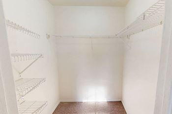 Abundant closet space