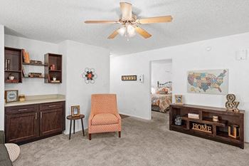 Overhead lighting and ceiling fans