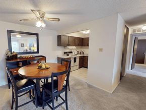 Sappington townhouse for rent - A kitchen with a dining table and chairs.