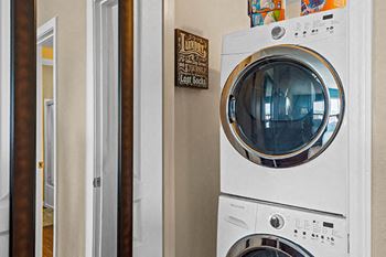 *In-home washer and dryer