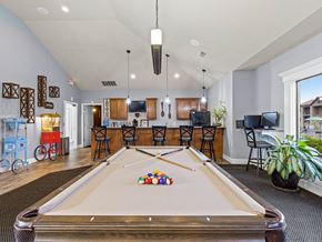 Kansas City apartment for rent - a game room with a pool table