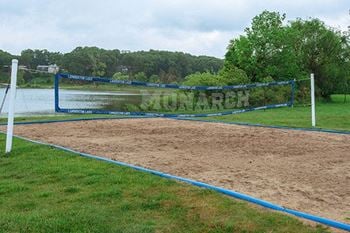 Sand volleyball court