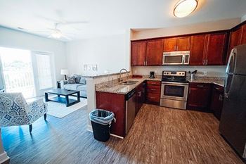 Open-concept kitchen layouts