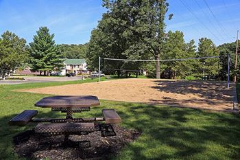 Sand volleyball court