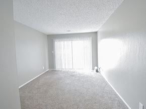 Wichita townhouse for rent - an empty room with white carpet and a window