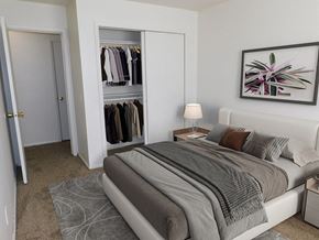Brooklyn Park apartment for rent - Large bedroom and closet at West Broadway