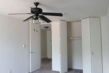 Abundance of closet space