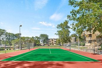 Lighted tennis court