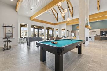 Game room with billards area
