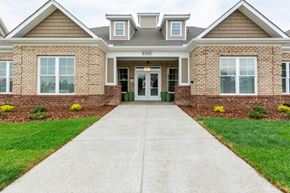 High Point apartment for rent - Outside of the Clubhouse with Two Front Doors.