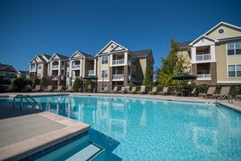 Resort-style swimming pool at hawthorne at the greene