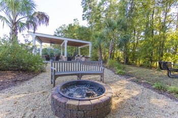 Outdoor fire pit at hawthorne at murrayville