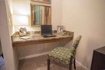 Enjoy the unique built-in desk at hawthorne at murrayville