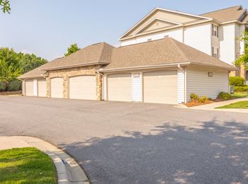 Detached garages with remote access at hawthorne at the meadows
