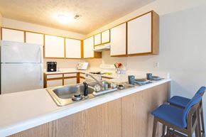 Fayetteville apartment for rent - a kitchen with a sink and a counter top