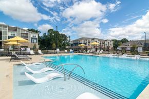 Greensboro apartment for rent - Custom Saltwater Swimming Pool with Sun Shelf and Inset Seating