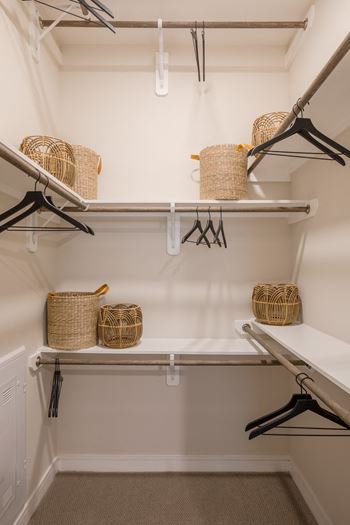 Walk-in closets in every home