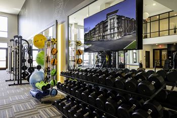 Athletic club with cardio and strength equipment