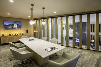 Conference room with presentation capabilities