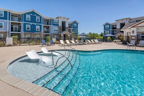 Whitsett apartment for rent - Custom Saltwater Swimming Pool with Sun Shelf and Inset Seating