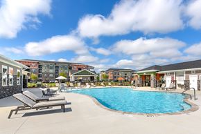 Ooltewah apartment for rent - Custom Saltwater Swimming Pool with Sun Shelf and Jets